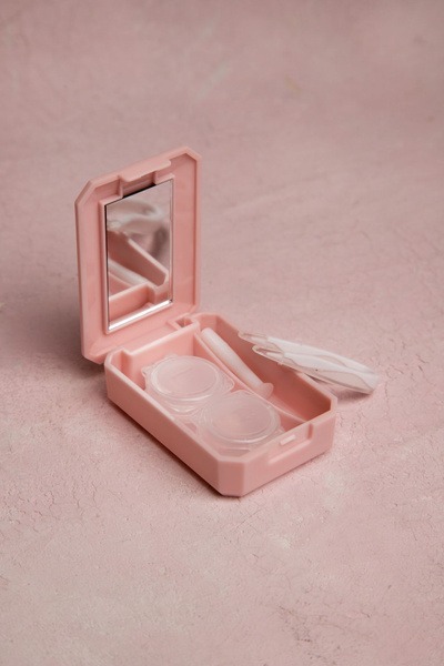 3-in-1 Contact Lens Kit: Tweezers, Mirror, Suction Cup