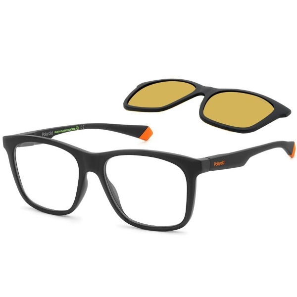 Polaroid PLD 2148/CS 003 Sunglasses with Clip-On Polarized Lenses