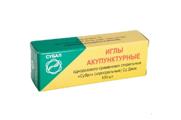 Subal Acupuncture Needles (0.3x50mm, 100 Pack)