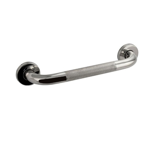 Stainless Steel Bathroom Grab Bar with Knurling