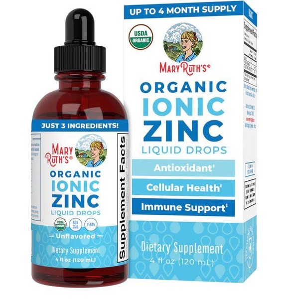 Organic Ionic Zinc Liquid Drops (120ml) - Mary Ruth's