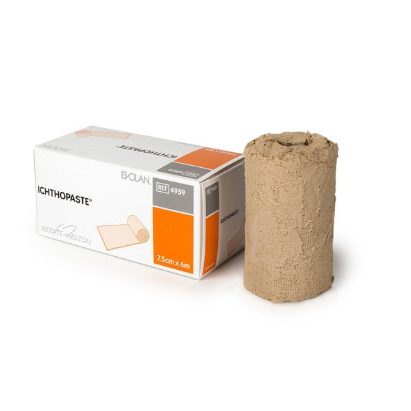 Zinc Oxide & Ichthyol Impregnated Bandage - 7.5cm x 6m