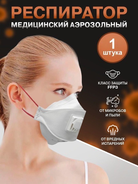 FFP3 Respirator with Valve - iMed GT059-308C (Single Use)
