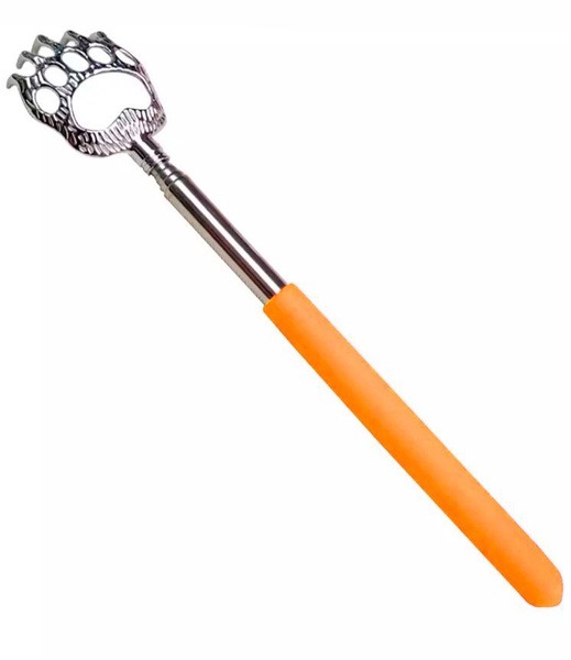 Back Scratcher with Telescopic Handle (22-58cm), Orange