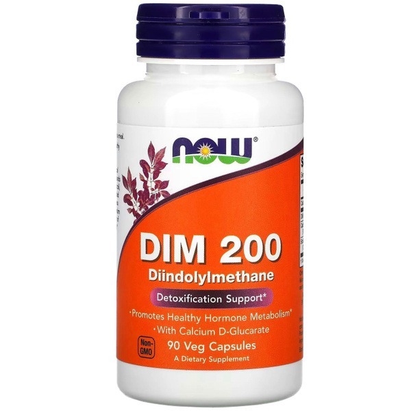 NOW DIM 200mg + Calcium D-Glucarate: Hormone Support, Detox & Metabolism