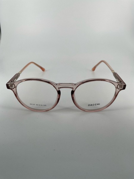 Dacchi D34137c4: Clear Round Plastic Eyeglass Frames (Men's & Women's)