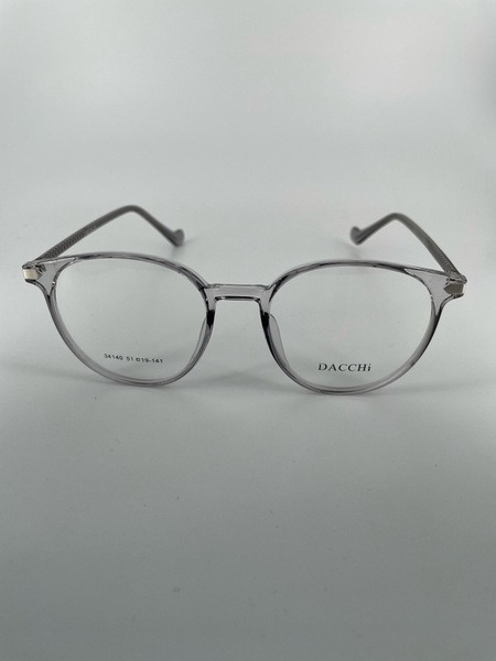 Dacchi D34140: Clear Round Plastic Eyeglass Frames (Men's & Women's)