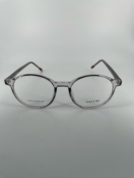 Dacchi D34133: Clear Round Plastic Eyeglass Frames (Men's & Women's)