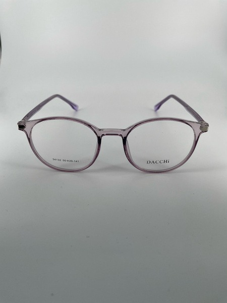 Dacchi D34132: Clear Round Plastic Eyeglass Frames (Men's & Women's)