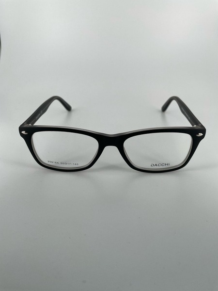 Dacchi D35018A: Clear Black Plastic Teen Eyeglass Frames