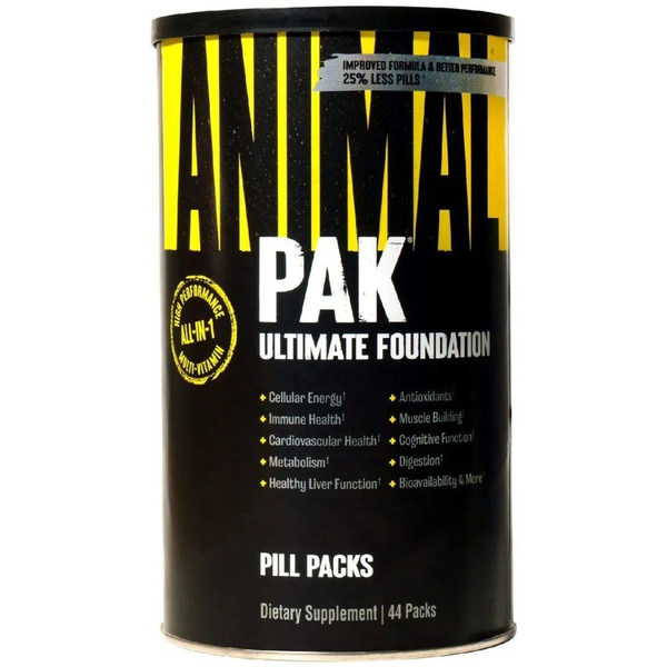Animal Pak 44 Packs: Energy & Endurance Supplement (No Hologram)