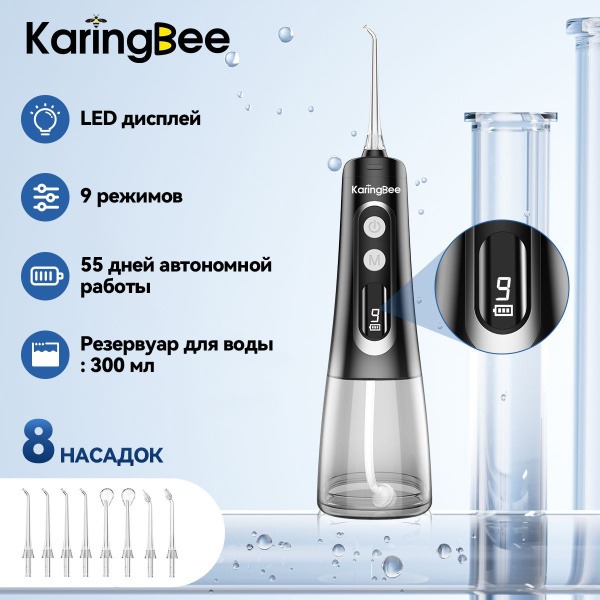 KaringBee 139 Plus Portable Oral Irrigator: 300ml Large Capacity
