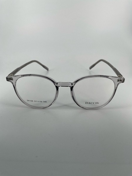 Dacchi D34155 Clear Round Plastic Eyeglass Frames (Men's & Women's)