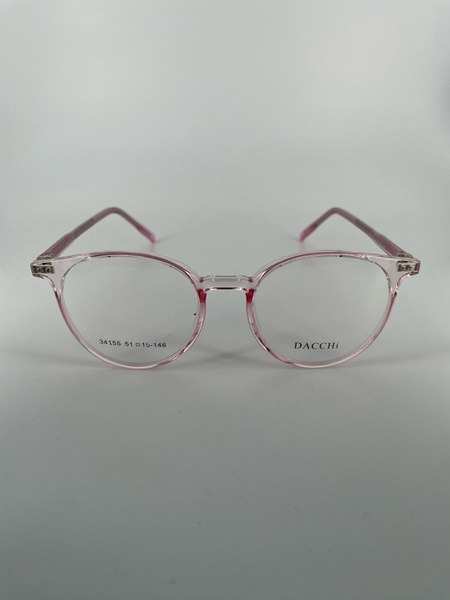 Dacchi D34155: Clear Round Plastic Eyeglass Frames (Men's & Women's)