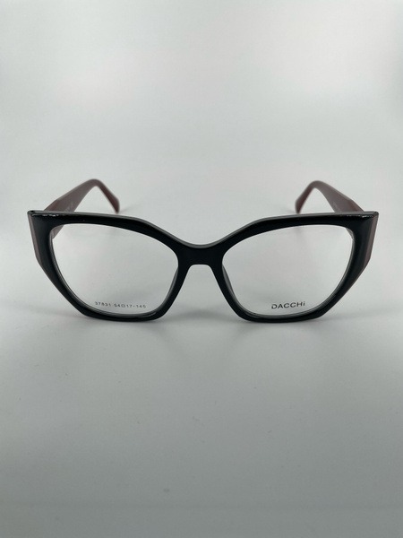 Dacchi D37831: Large Black Clear Plastic Women's Eyeglass Frames