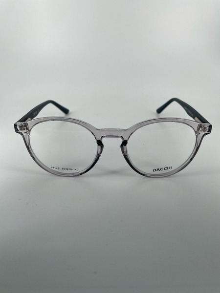 Dacchi D34125 Clear Round Plastic Eyeglass Frames (Unisex)