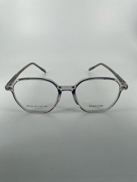 Dacchi D34153: Clear Round Plastic Eyeglass Frames (Men's & Women's)