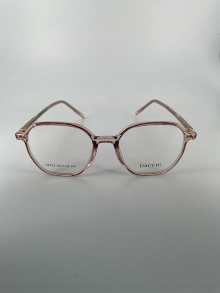 Dacchi D34153: Clear Round Plastic Eyeglass Frames (Men's & Women's)