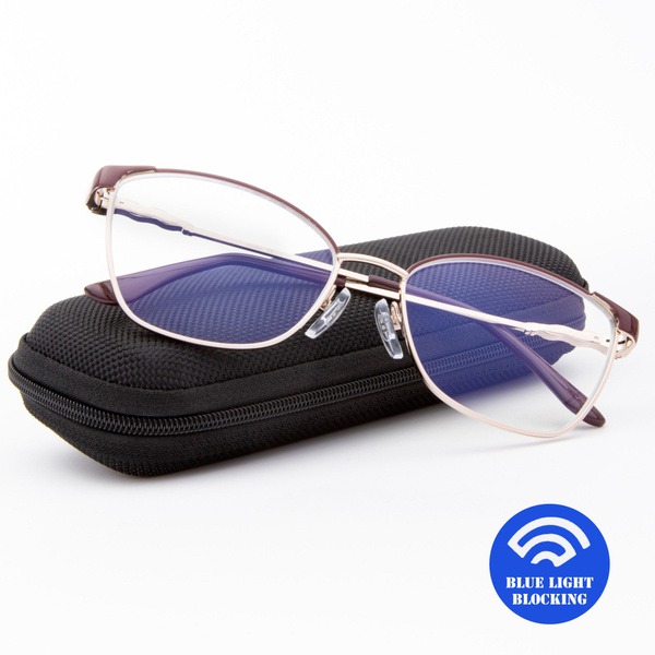 Women's Computer Glasses with Blue Light Protection (+4.00) - Glodiatr 1731