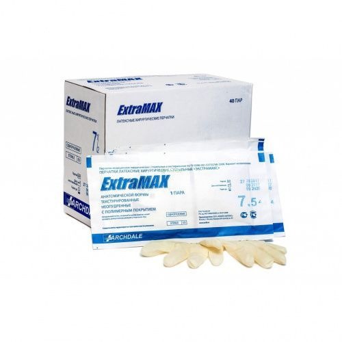Sterile Powder-Free Textured Latex Surgical Gloves (ExtraMAX(9) - Box of 10)