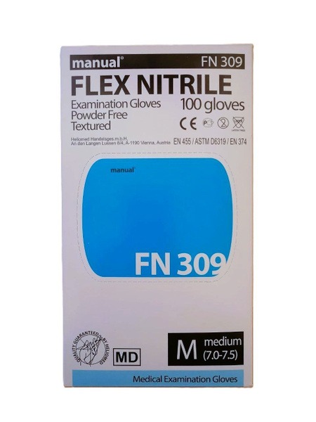 Powder-Free Nitrile Gloves (Medium)