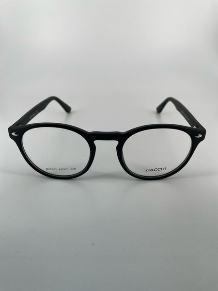 Black Round Plastic Eyeglass Frames (Men's & Women's) - Dacchi D35695