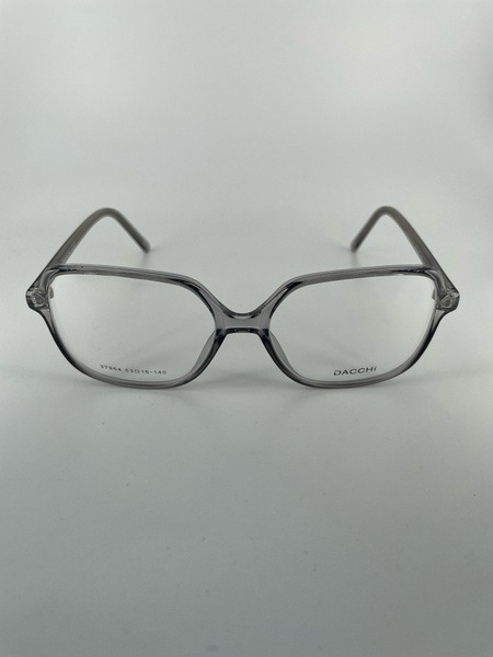 Dacchi D37964: Clear Square Plastic Eyeglass Frames (Men's & Women's)