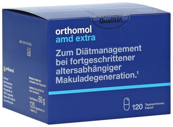 Orthomol AMD Extra (Germany): 120-Day Supply