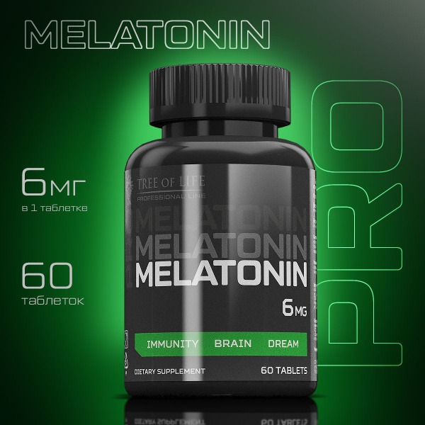 Melatonin 6mg Sleep Aid with B Vitamins: Natural Sleep & Calm Supplement (60 Tablets)