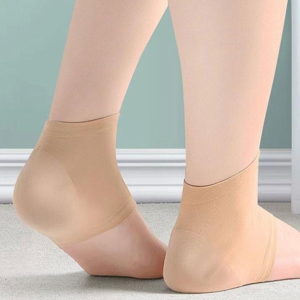 Silicone Heel Socks & Orthotic Inserts: Crack, Spur & Dry Skin Relief