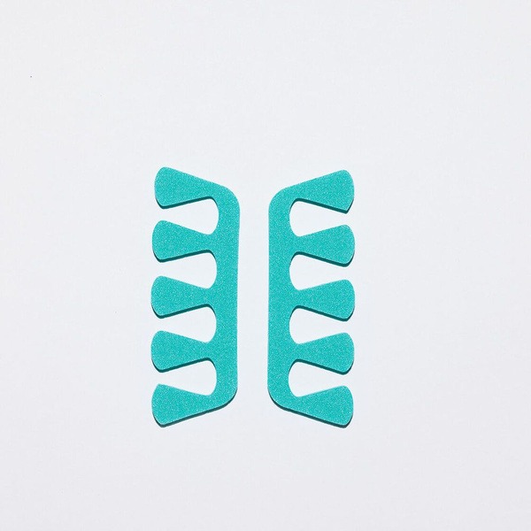 Mint Turquoise Toe Separators: 25 Pairs, Anatomical, Soft Foam