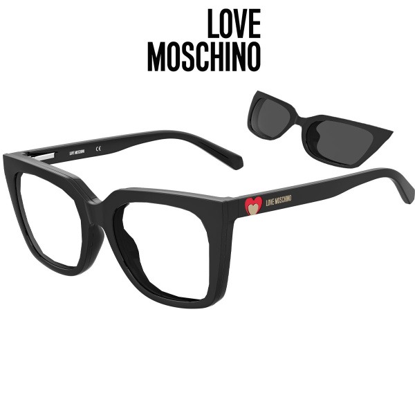 Love Moschino 055/CS 807 IR Sunglasses with Clip-on