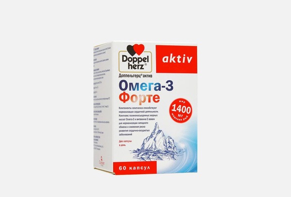 Doppelherz Active Omega-3 Forte Capsules (60 Count)