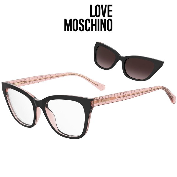 Love Moschino 071/CS 3H2 HA Eyeglass Frames with Clip-Ons