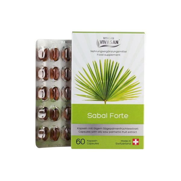 Sabal Forte Supplement: 60 Capsules for Men's Reproductive Health