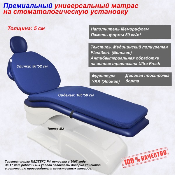 MEDTEX Dental Mattress, 50x155cm