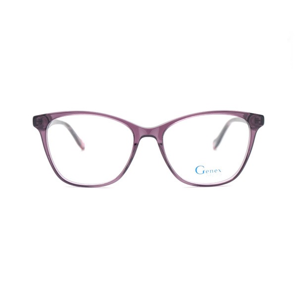 Genex 1177 C545 Purple Trapezoid Women's Eyeglass Frames