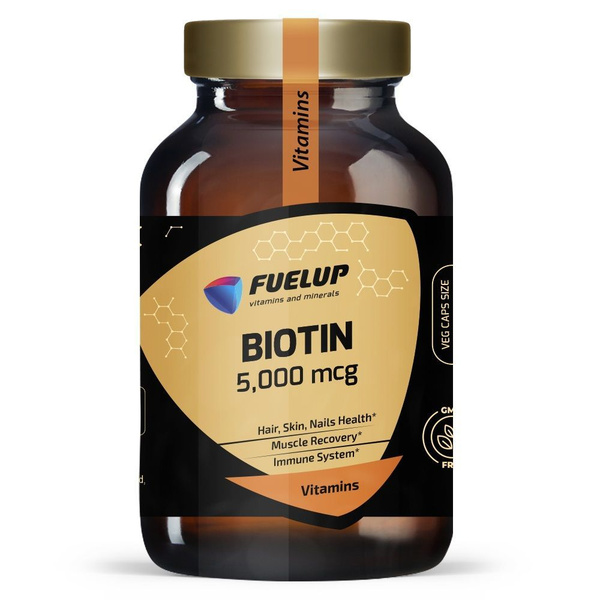 Biotin 5000 mcg (60 Veggie Caps): Hair, Skin & Nail Support