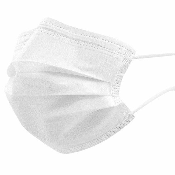 Medical Face Masks: 40+50 Pack, 3-Ply, White, SMS Filter