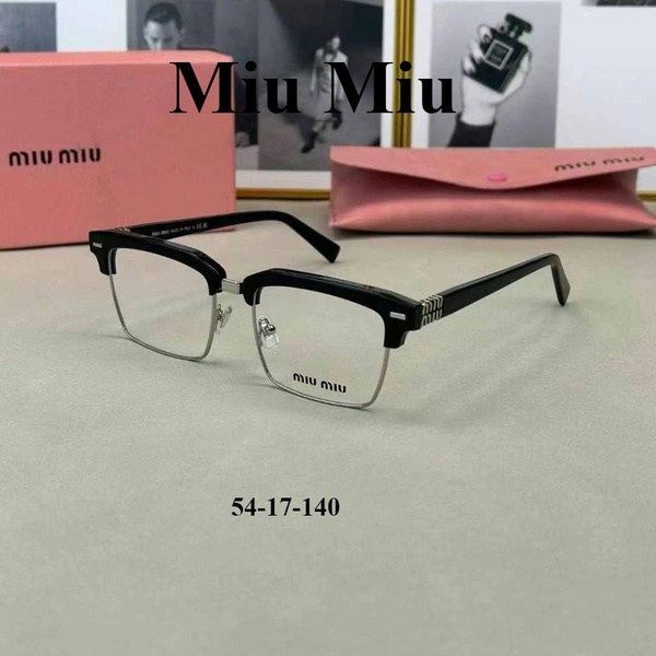 Miu Miu SMU10Z Square Sunglasses with Browline Detail