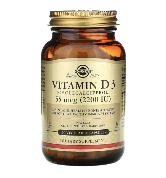Vitamin D3 2200 IU 100 Vegan Capsules