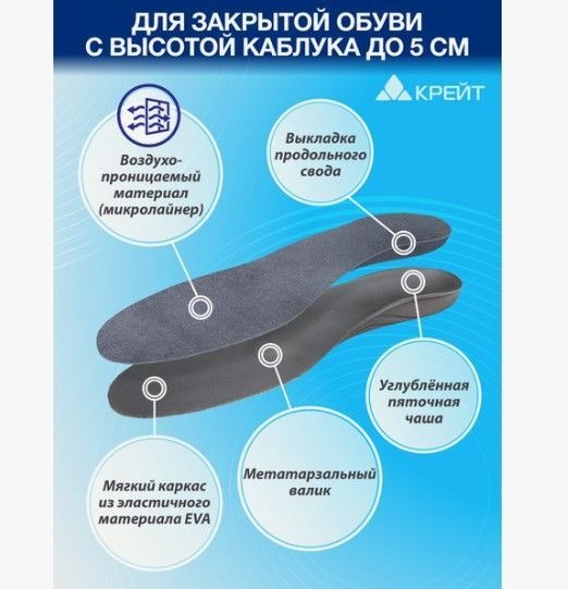 Krait SK-103 Orthotic Insoles: Flat Foot Prevention & Daily Support
