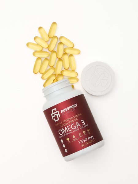 Omega-3 Fish Oil for Heart & Brain Health - 90 Capsules