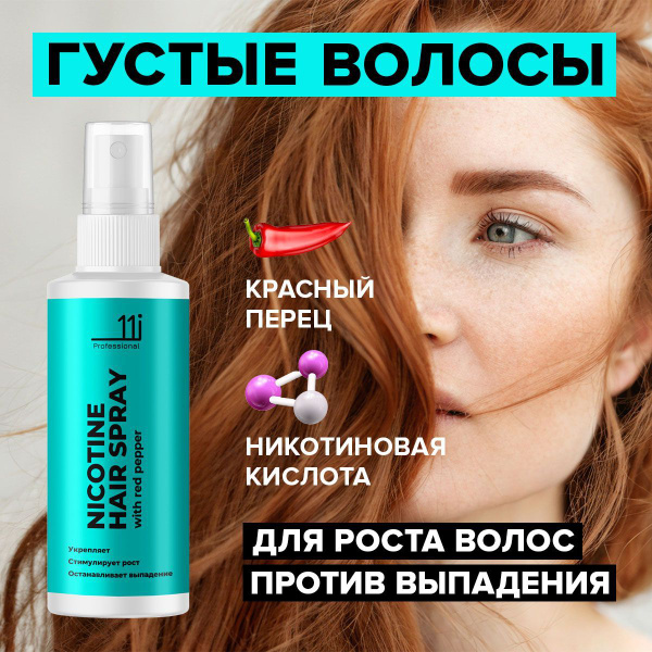 Hair Growth Spray with Pepper & Niacin: Anti-Hair Loss (100ml)