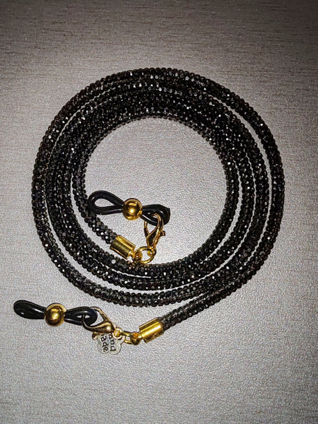 Graphite & Gold Eyeglass Chain