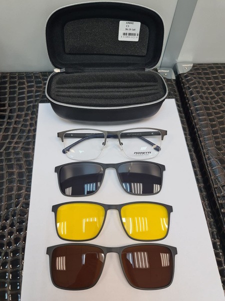 Moretti A96003 C3 Eyeglass Frames: Nose Pads & Temple Tips