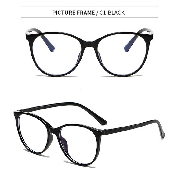 Glossy Black Chanel-Style Eyeglass Frames (52-17-146)