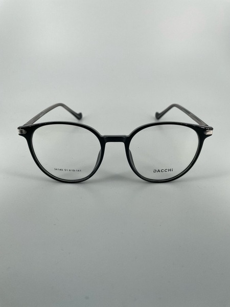 Dacchi D34140: Clear Round Plastic Eyeglass Frames (Men's & Women's)