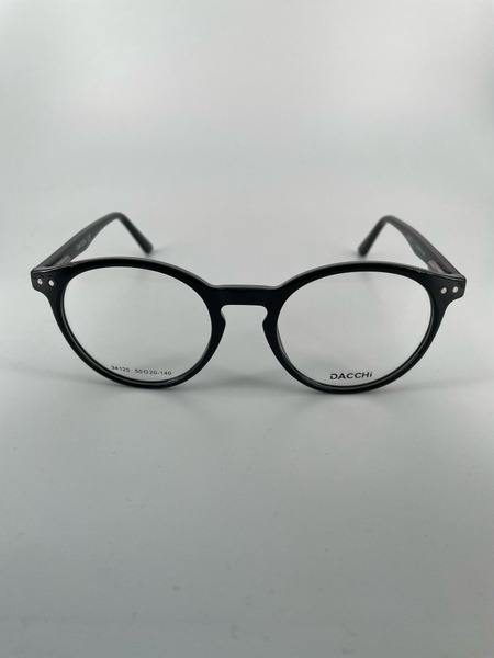 Dacchi D34125: Clear Round Plastic Eyeglass Frames (Men's & Women's)