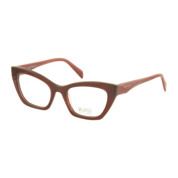 Megapolis 193 Red Eyeglass Frames with Case